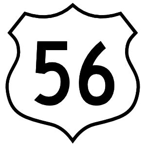 Highway 56 Sign Sticker