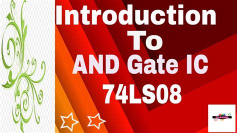 Introduction to digital AND logic gate IC 74LS08 - YouTube