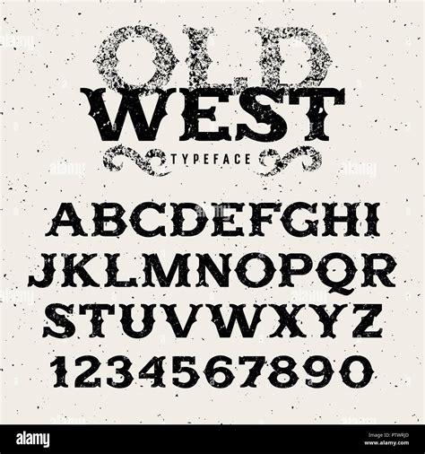 Western Font Alphabet