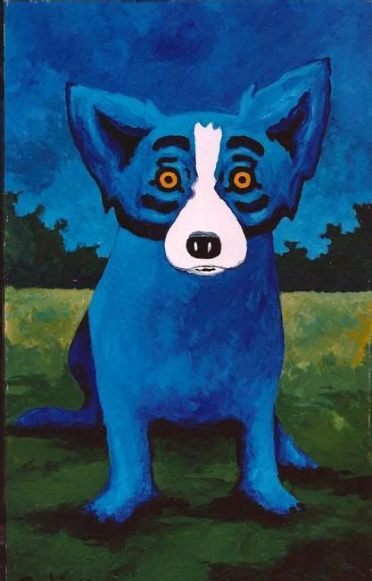 George Rodrigue | Blue dog painting, Blue dog art, Dog paintings