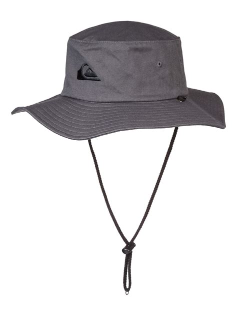 Quiksilver Men's Bushmaster Wide Brim Spring Summer Sun Hat with Chin ...