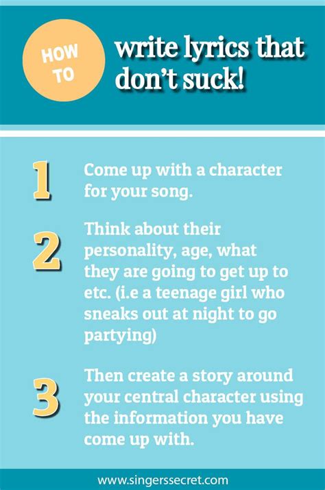 Die besten 25+ How to write lyrics Ideen auf Pinterest | Songwriting, Gesang-Tipps und ...