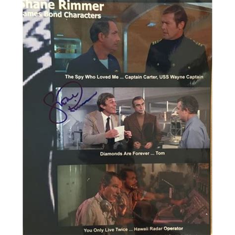 James Bond Films Shane Rimmer Signed Photo