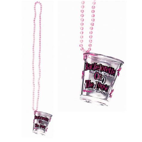 Bachelorette Shot Glass on a Beaded Necklace - Halloween Costume Ideas 2023