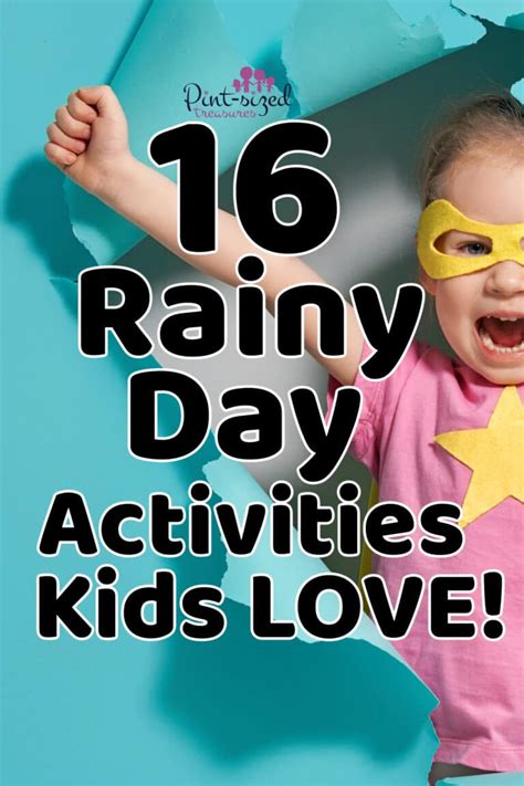 16 Rainy Day Activities For Kids That are REALLY Fun!