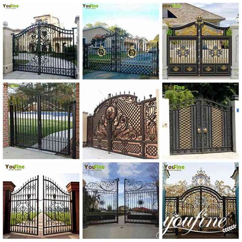 Modern House Wrought Iron Gate Design for Sale - YouFine