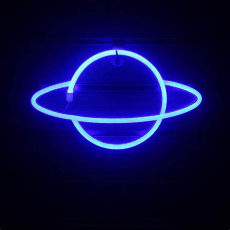 LED Neon Light -- Planets - Blue | Blue neon lights, Light blue ...