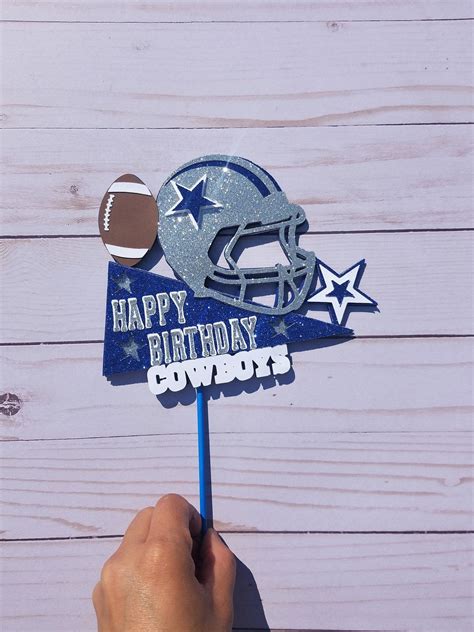 Dallas cowboys cake topper/dallas cowboys party | Etsy