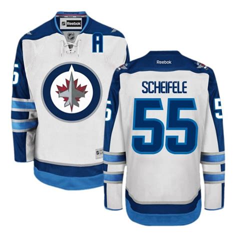 Mark Scheifele Winnipeg Jets Reebok Premier White Away Jersey On Sale