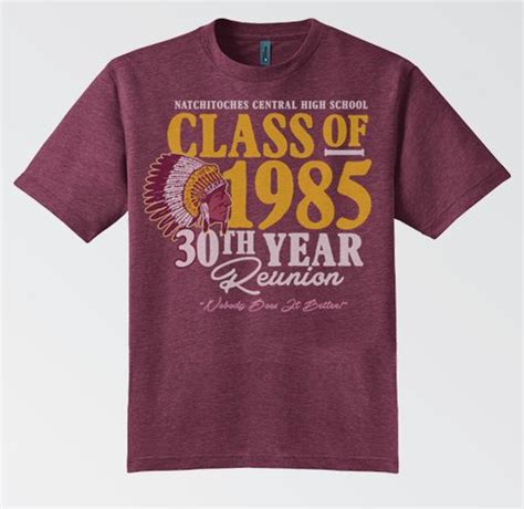 Class of 1985 30th Reunion T-Shirt | Reunion shirts, Reunion, Class reunion decorations