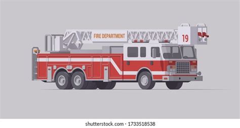 Fire Truck Ladder Clipart Illustrations