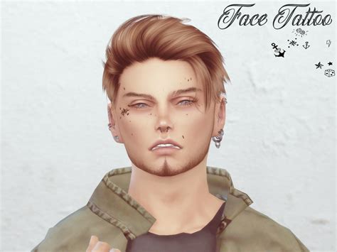 The Sims Resource - Face Tattoo