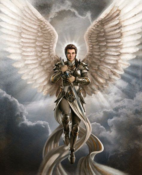 Digital Art by Eve Ventrue | Angels | Angel art, Male angels, Archangel raphael