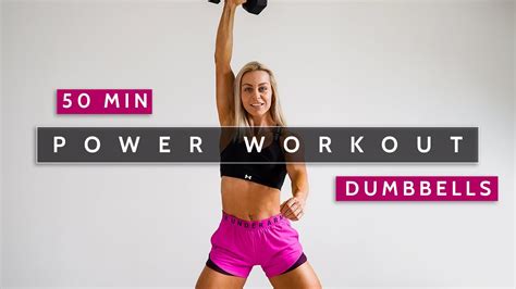 50 MIN POWER WORKOUT | Full Body | Superset Dumbbells & Bodyweight ...