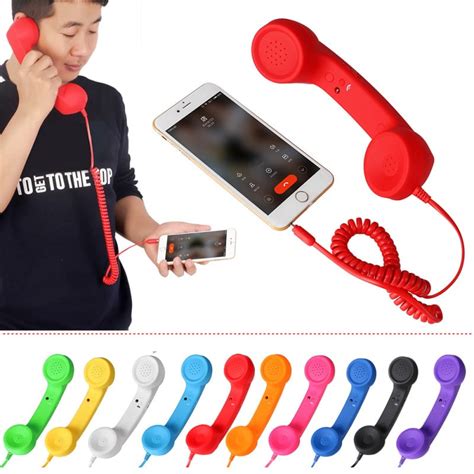 Cell Phone Handset, Retro Telephone Handset Anti Radiation Receivers 3 ...