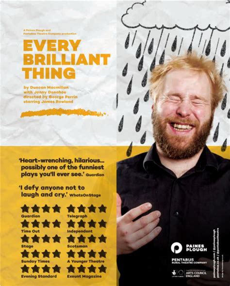 Every Brilliant Thing: Returning from its Off-Broadway run, this acclaimed and honest comedy now ...