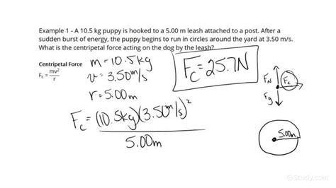 How to Calculate the Centripetal Force on an Object from a Single Force | Physics | Study.com