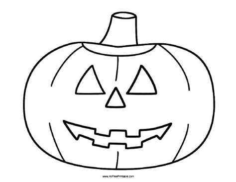 Halloween Pumpkin Coloring Page – Free Printable