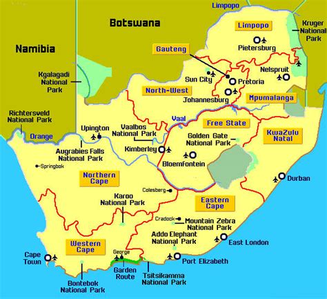 South Africa Map Pictures