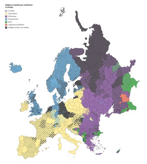 Religious map of Europe. Mapmaker03 This map... - Maps on the Web