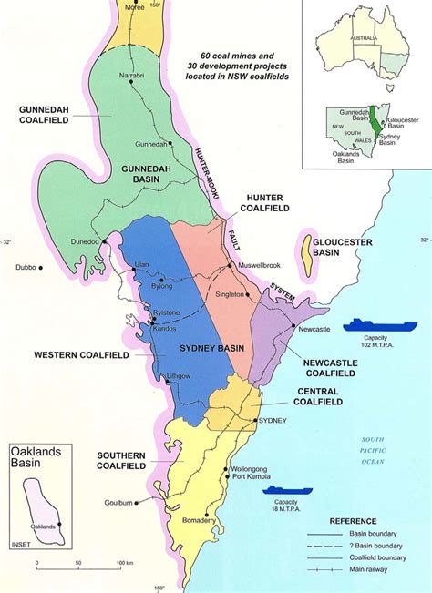 Coal mining regions of New South Wales (source: NSW DPI, 2008). | Download Scientific Diagram