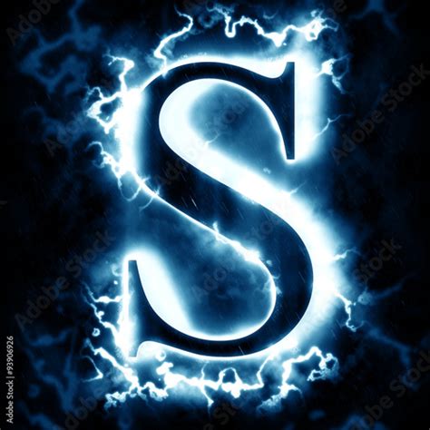 Lightning letter S Stock Illustration | Adobe Stock