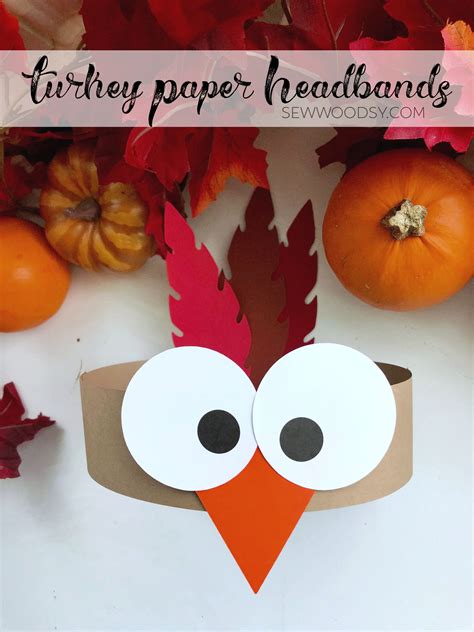 Turkey Headband Craft Template