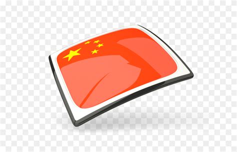 Thin Square Icon Illustration Of Flag Of China - Chinese Flag PNG - FlyClipart