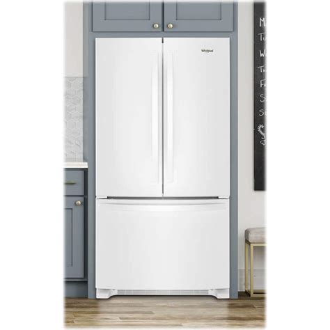 Whirlpool 20 Cu. Ft. French Door Counter-Depth Refrigerator White WRF540CWHW - Best Buy