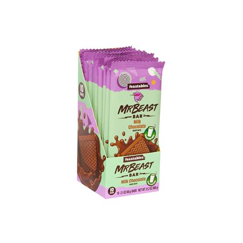 Buy FeastablesMrBeast Milk Chocolate Bars - Made with Grass-Fed Milk ...