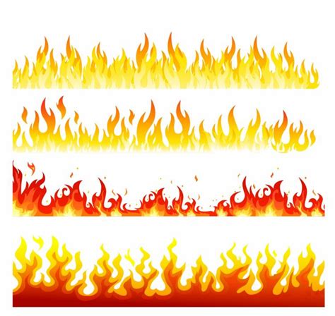 Seamless flame Free Vector / 4Vector