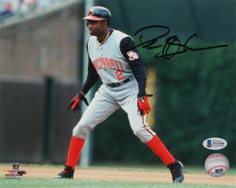 Deion Sanders Signed Reds 8x10 Photo (Beckett COA) | Pristine Auction