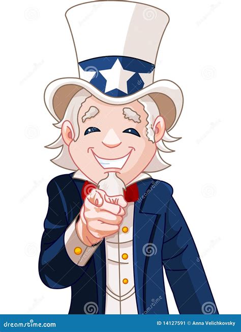 Uncle Sam Wants You! stock vector. Illustration of blue - 14127591