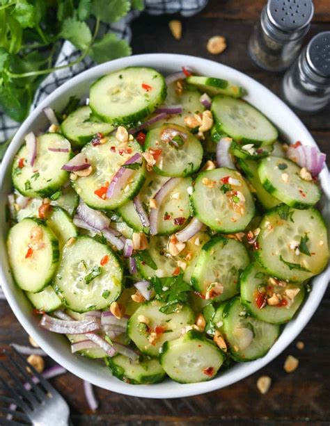 Thai Cucumber Salad (Easy Recipe) - Butter Your Biscuit