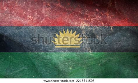 Retro Flag Biafra Africa Grunge Texture Stock Illustration 2218511505 ...