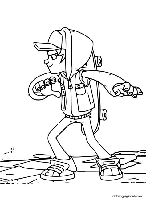 17 Subway Surfers Coloring Pages - ColoringPagesOnly.com