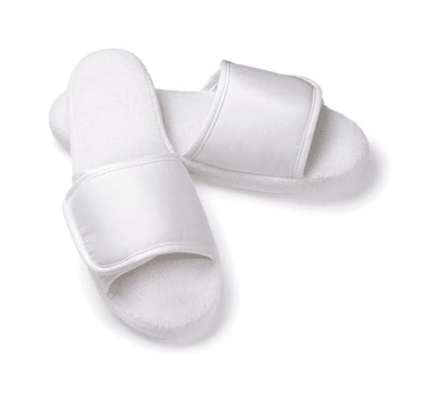 Boca Terry Open Toe Velcro Slippers | SLX Hospitality