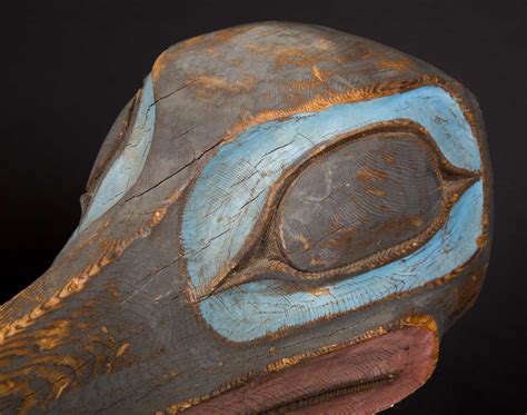 A rare and beautiful Tlingit Raven mask