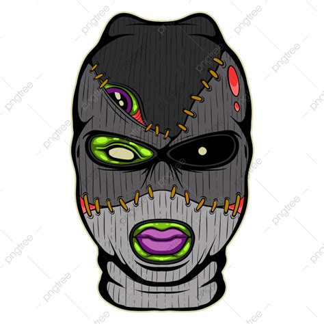 Ski Mask Zombies Cartoon, Cartoon Clipart, Mask Clipart, Ski Clipart PNG Transparent Clipart ...