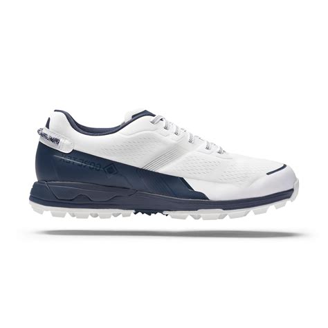 Mizuno MZU EN Golf Shoes - White/Navy | Golf Gear Direct