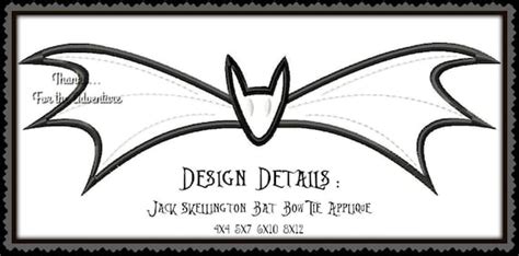 Cosplay Jack Skellington Bat Bow Tie From Nightmare Before - Etsy