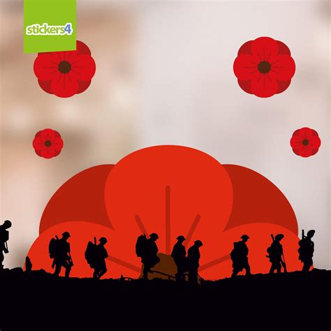 Remembrance Day Soldiers Silhouette