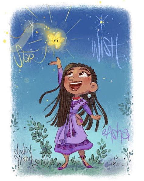 A quick and very small doodle of Asha & Star from upcoming Disney’s ...