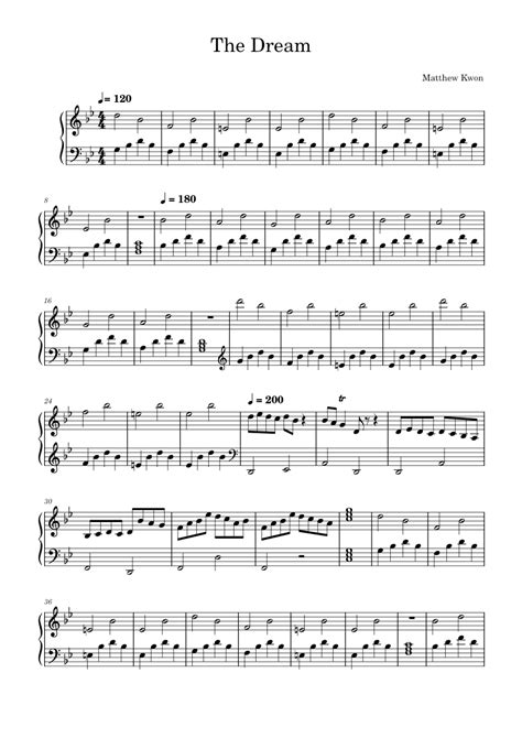 The Dream Sheet music for Piano (Solo) Easy | Musescore.com