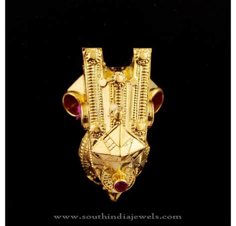 Indian Gold Thali Design - South India Jewels