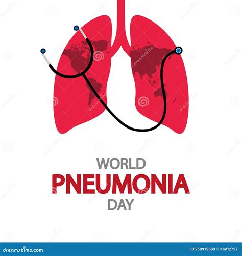 World pneumonia day poster stock vector. Illustration of medical ...