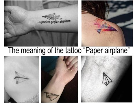 Paper Airplane Tattoo