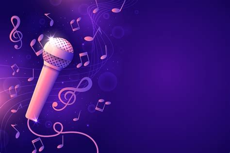 Free Vector | Gradient karaoke background