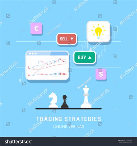 Stock Market Trading Strategies Banner Design Stock Vector (Royalty ...