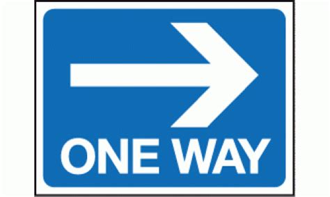 One way right sign | Traffic Signs | Safety Signs & Notices Ltd